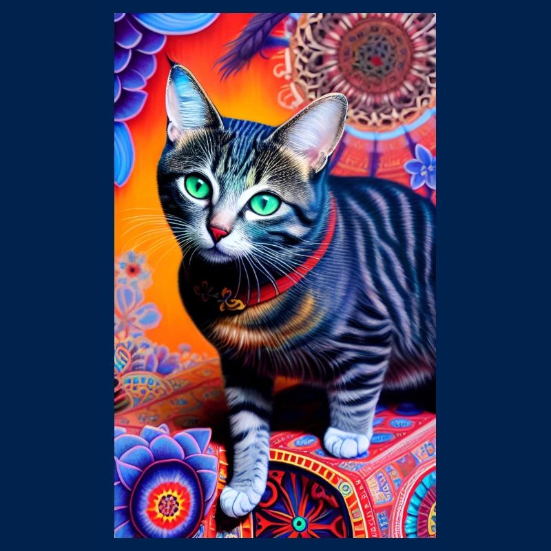 Wunderbare kurzhaarige Hauskatze