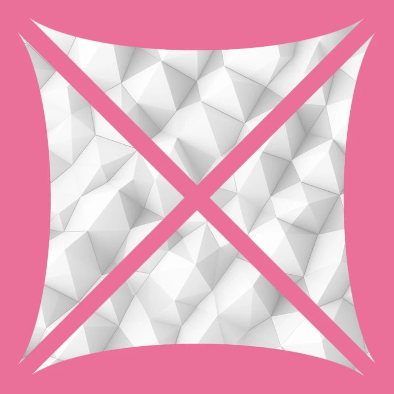 Conception polygonale abstraite blanche