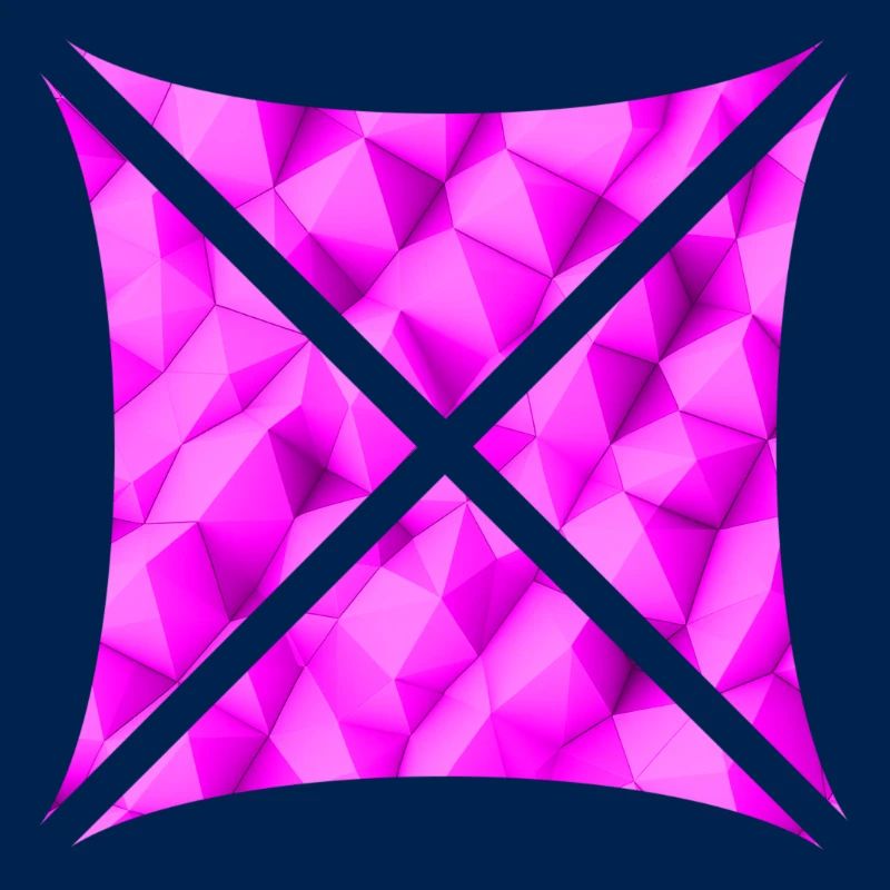 Conception de polygone abstrait rose