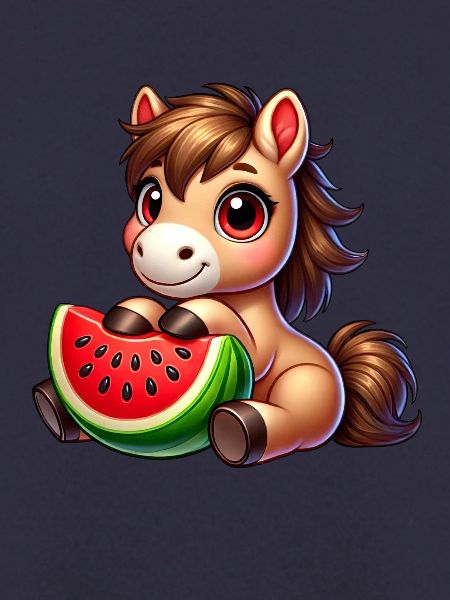 Fruchtiges Sommerpferd Wassermelone