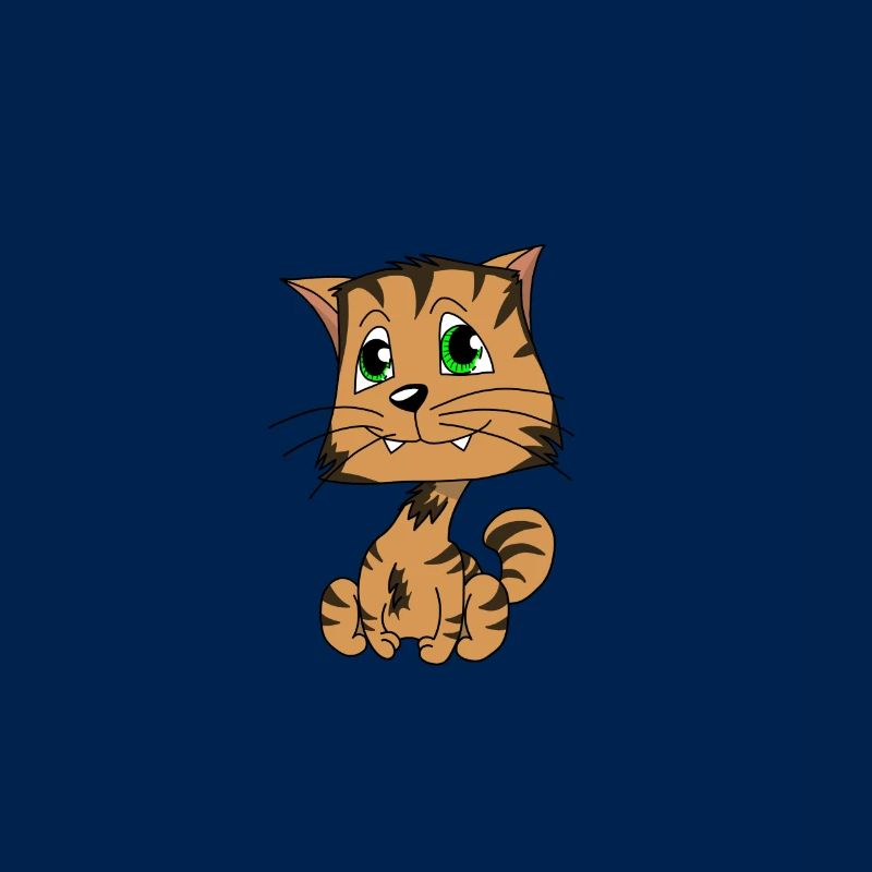 süße getigerte Katze