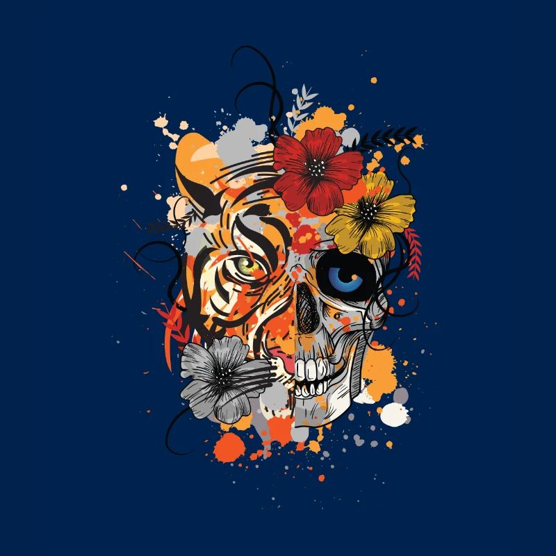 TIGER und SCHÄDEL
