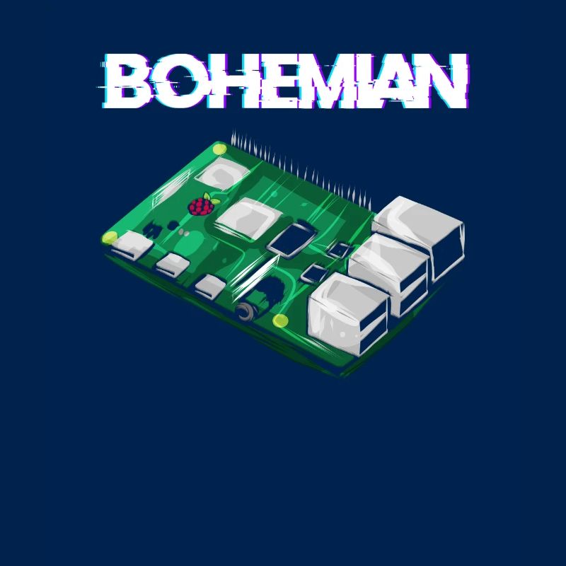Bohemian Raspberry Informatiker Programmierer Pi