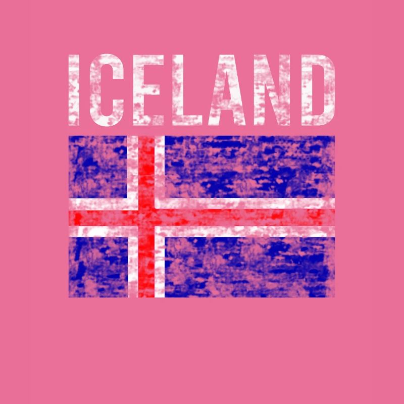 Drapeau de l’Islande Vintage