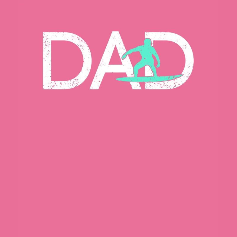 Surfing dad