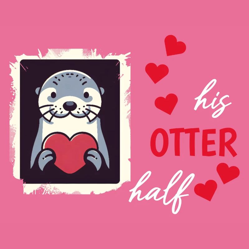 Otter half liebe geschenk
