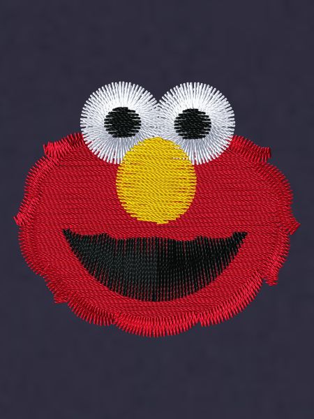 Sesamstraße Elmo Gesicht Stick