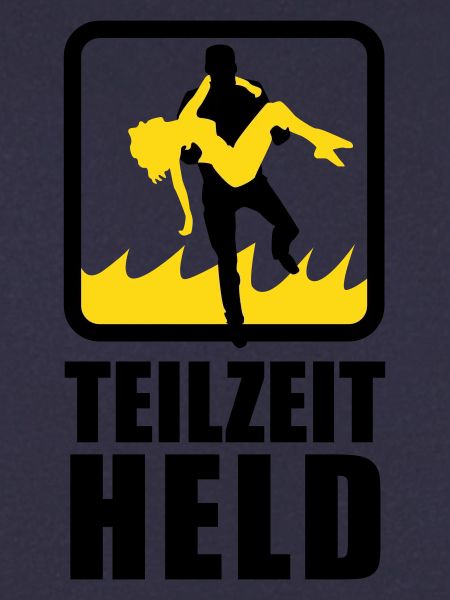 Teilzeit Held mit Flammen