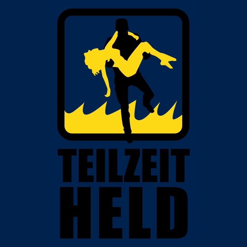 Teilzeit Held mit Flammen