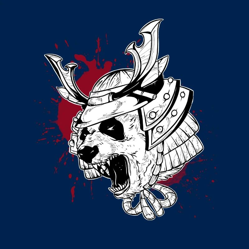 Panda Samurai Trash Stil