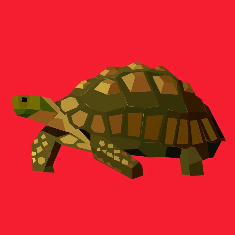 Geometric Turtle - Animal Low Poly