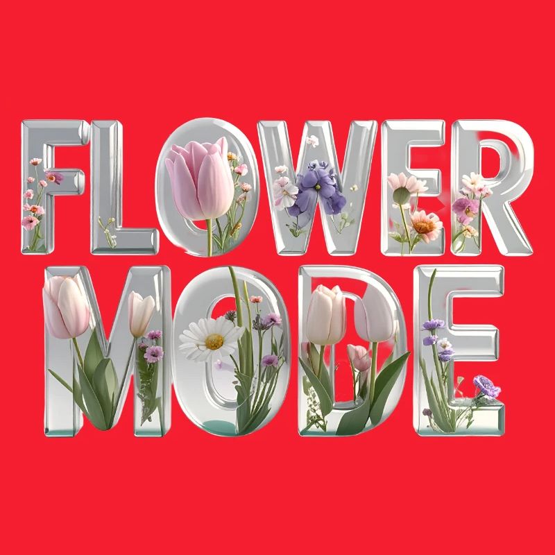 MODE FLEUR – Des lettres 3D pleines de fleurs