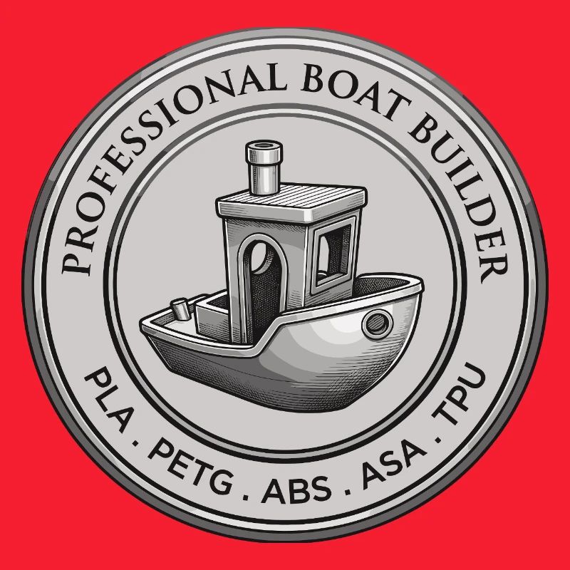 Constructeur professionnel de bateaux – Emblème d’impression 3D