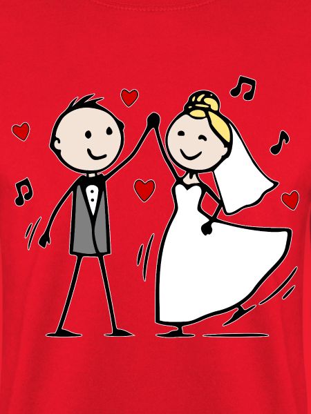 Hochzeitspaar Cartoon tanzen