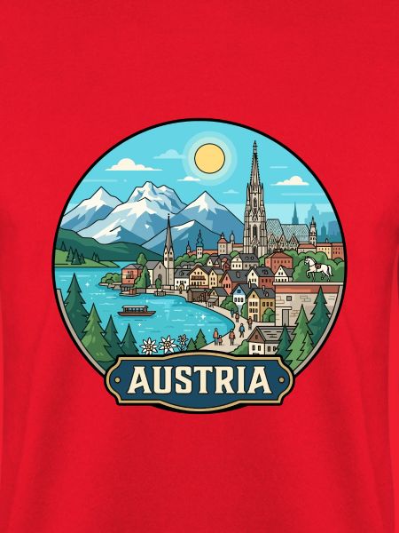 Austria Reiseabzeichen Hallstatt Alpen