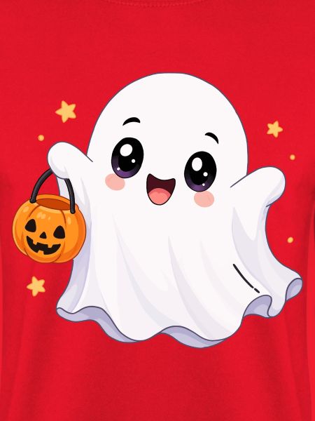 Süßer Kawaii Geist mit Kürbis