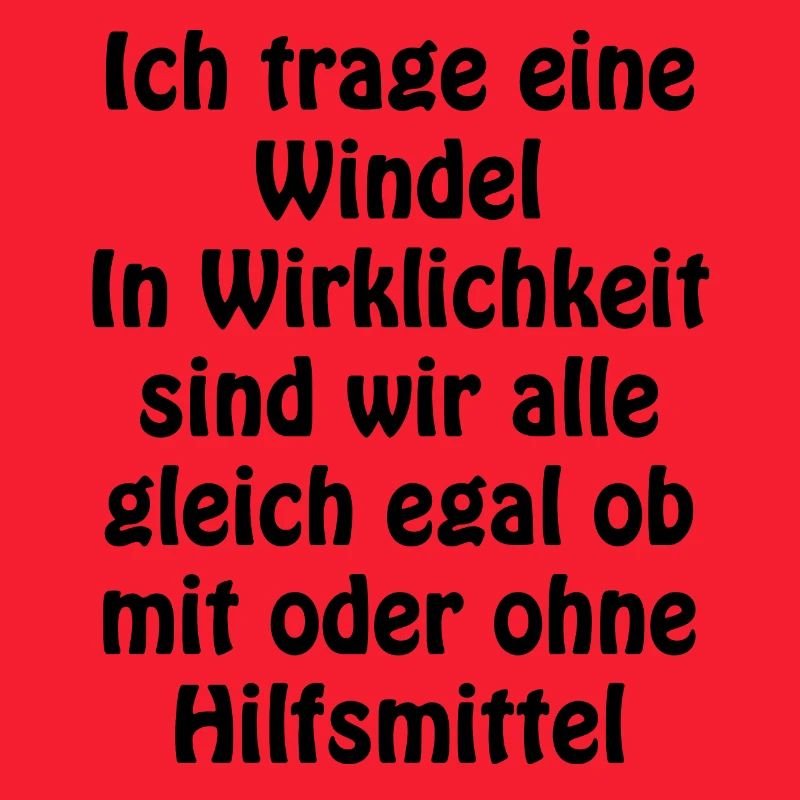 Ich trage eine Windel