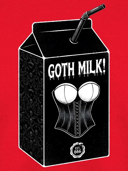 Goth Milch Korsett Carton
