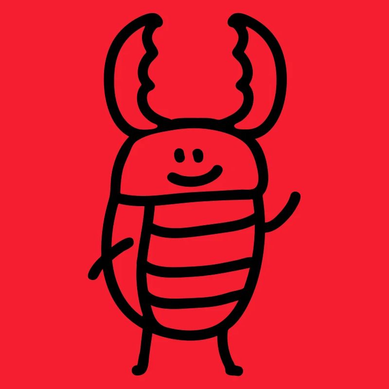 Stag Beetle - Line