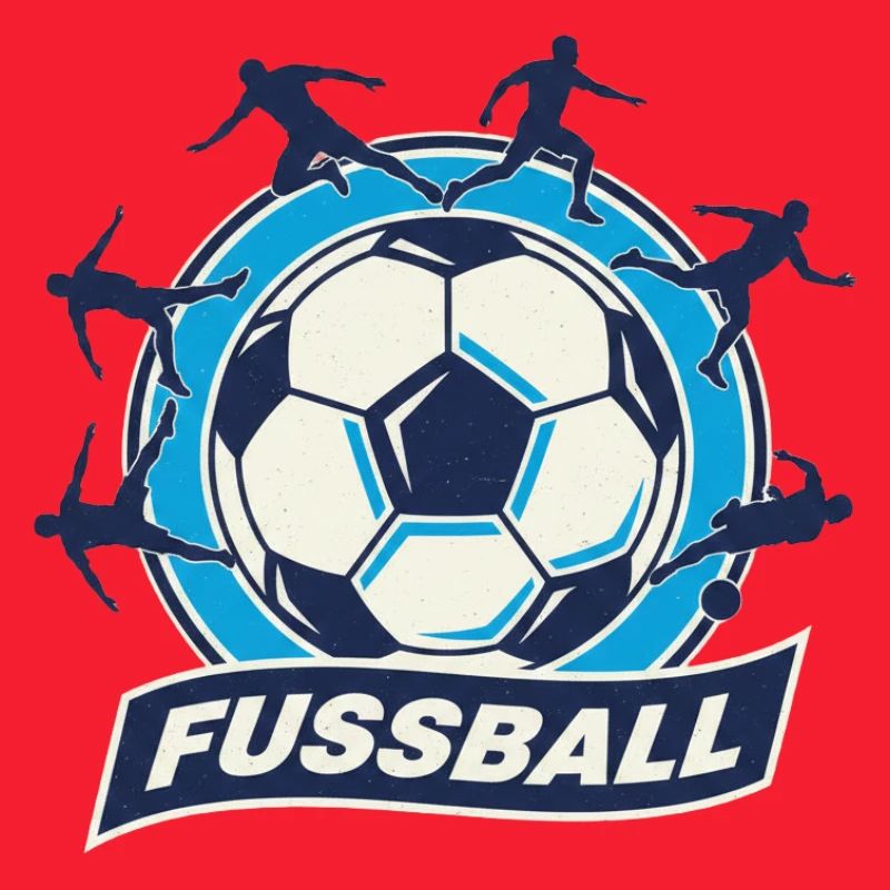 Fussball Kreis Emblem Dynamik