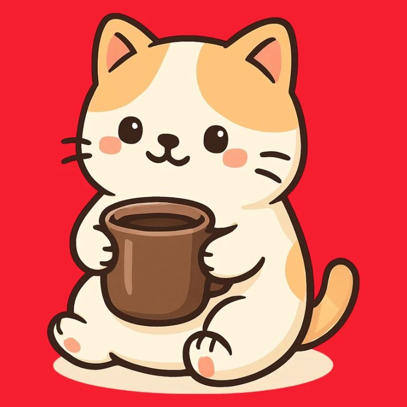 Cat with Cup