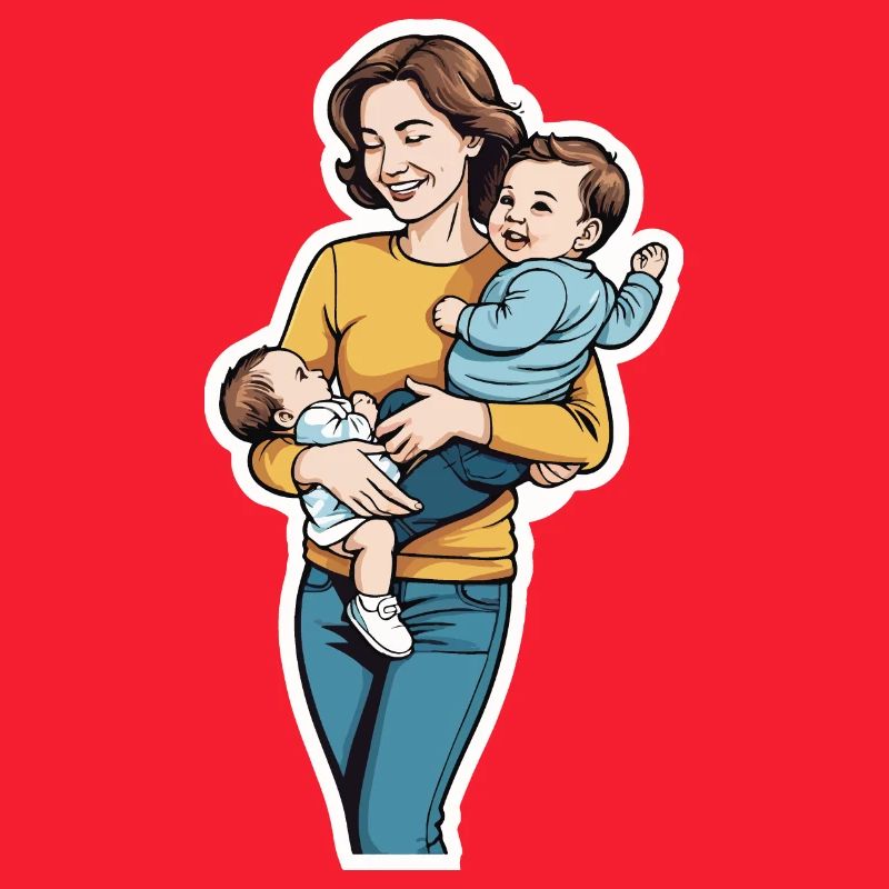 Mama mit Kindern