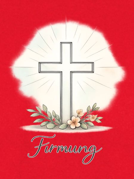 Pastellkreuz zur Firmung