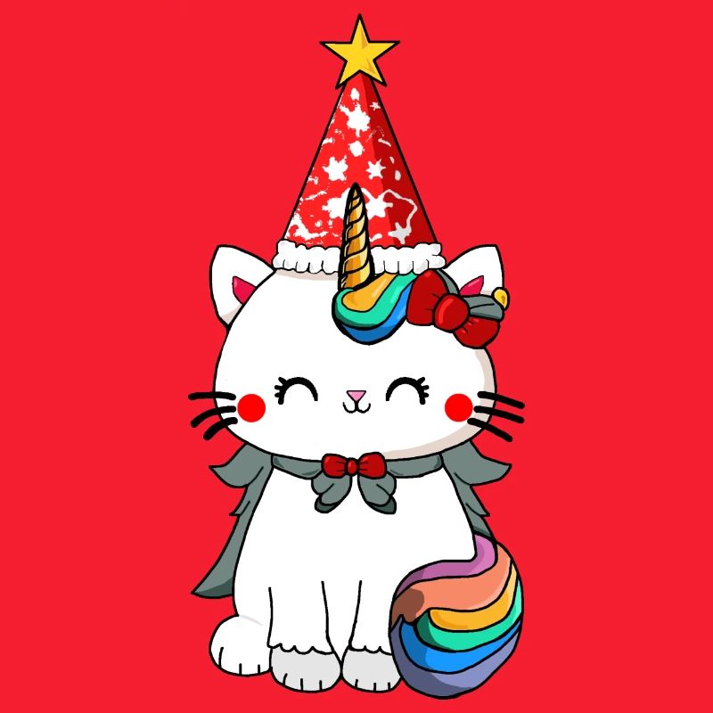 Weihnachten Einhorn Katze
