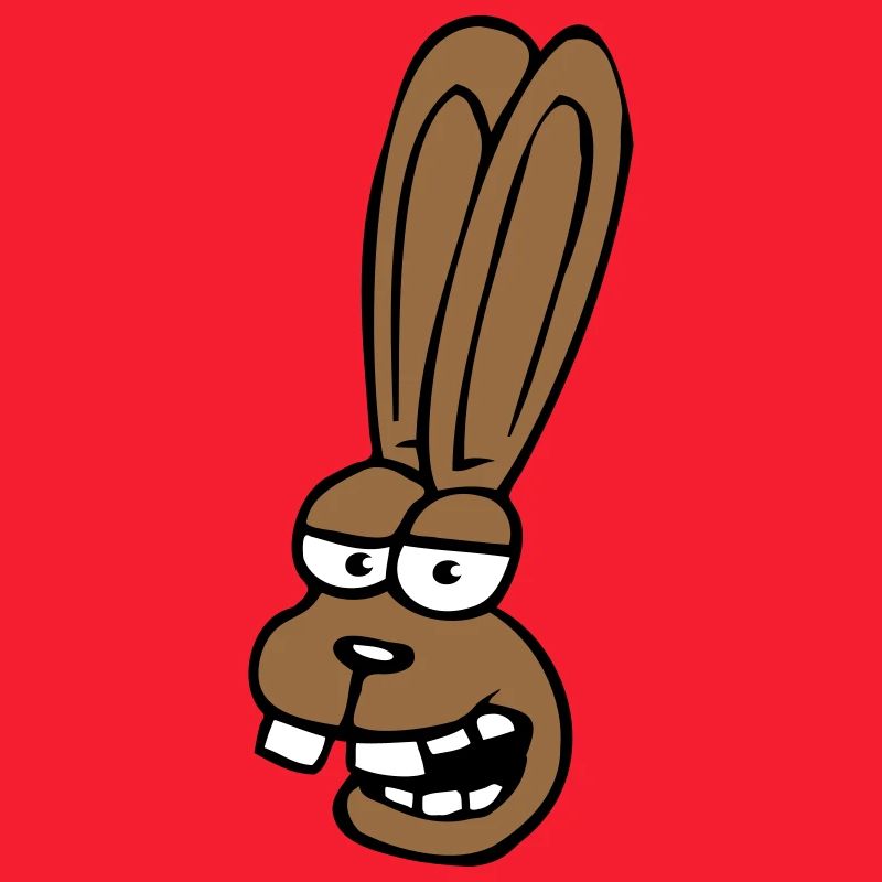 Lapin Lapin Lapin Dessin Animé Dents De Lapin Idiot