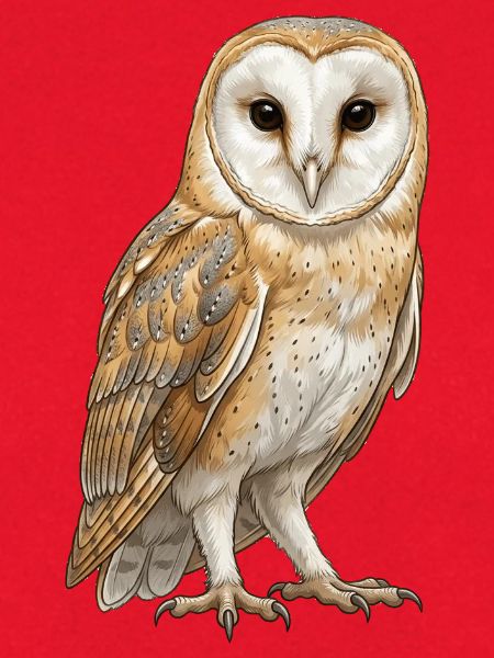 Schleiereule-Illustration – digital