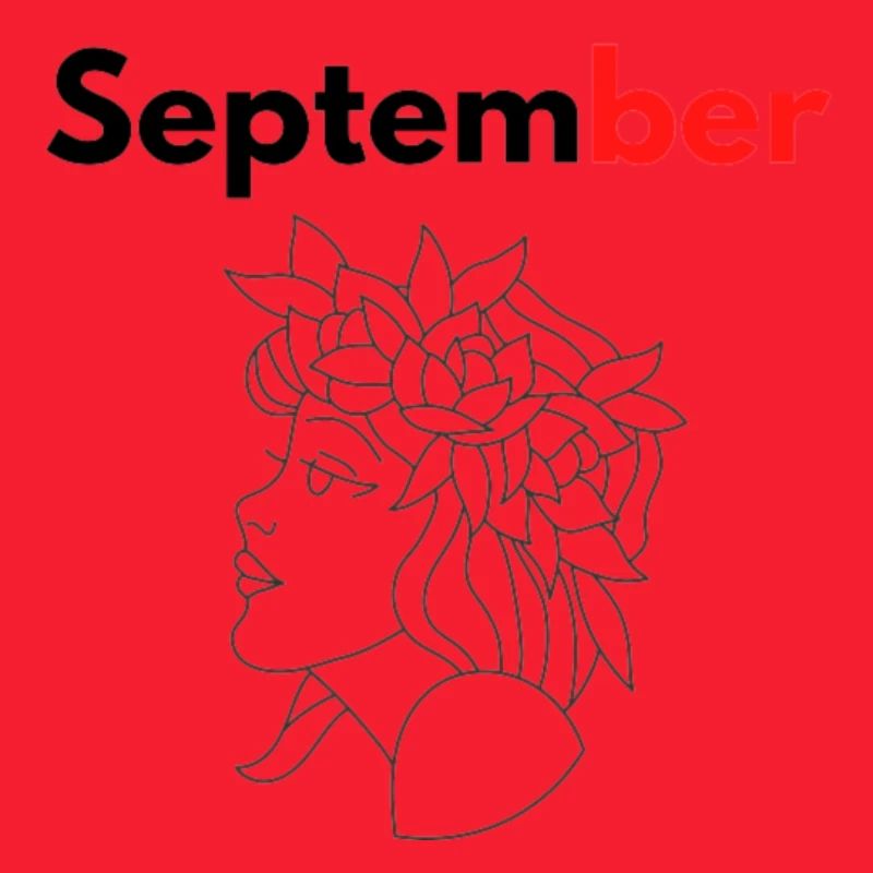 Monat mit seiner Jungfrau Sternzeichen / September
