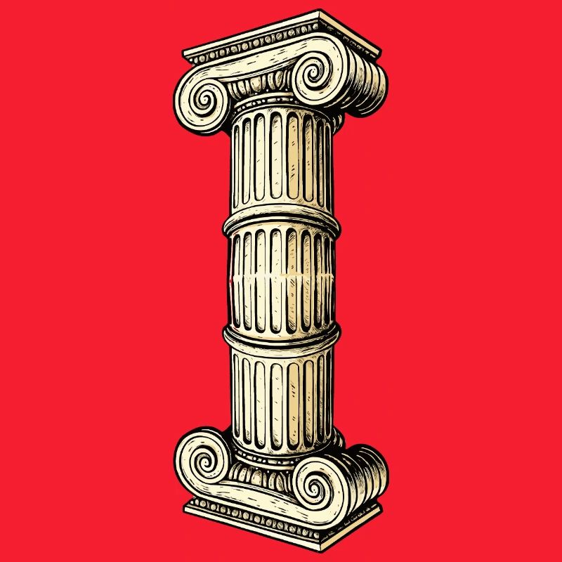 Antike Säulenkolonne Illustration