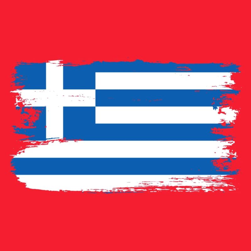 Pinselstrich der griechischen Flagge