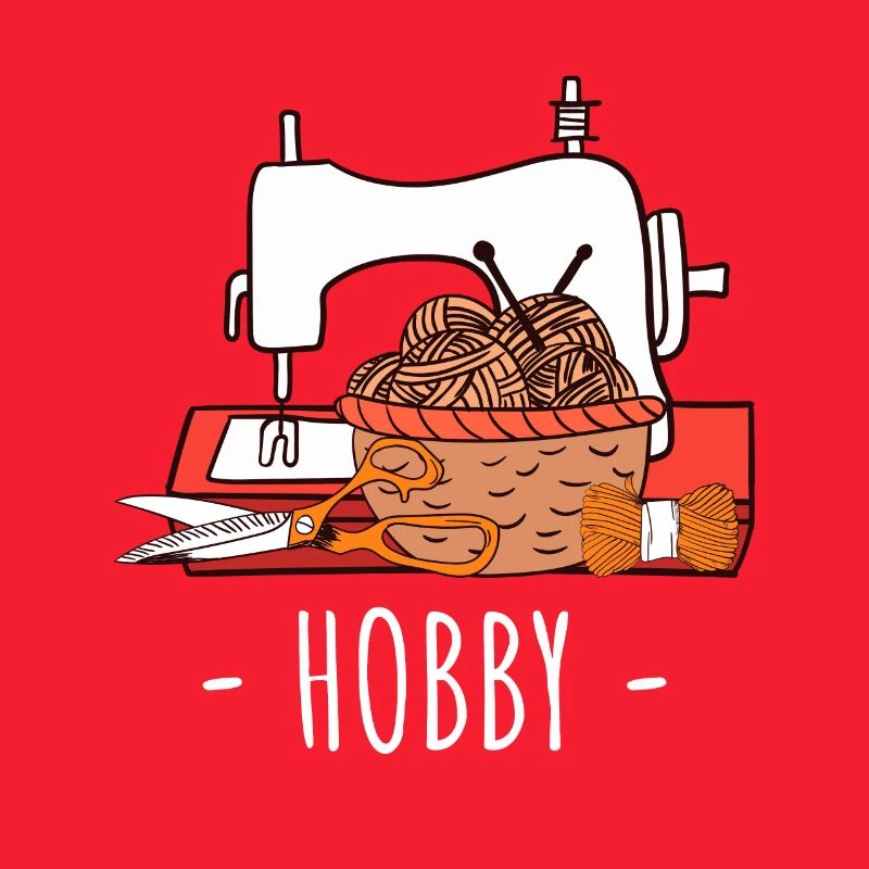 Näh- und Strickhobby-Basteldesign