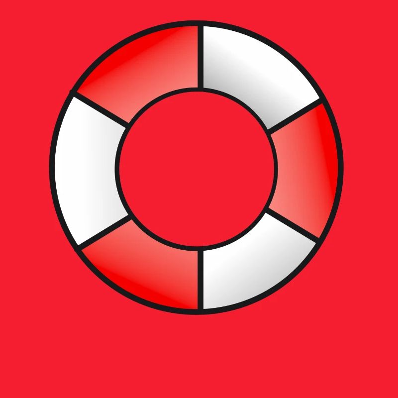 Rettungsring Rot Weiß