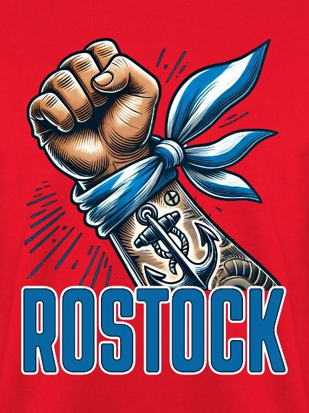 Rostock Fan Blau Weiss