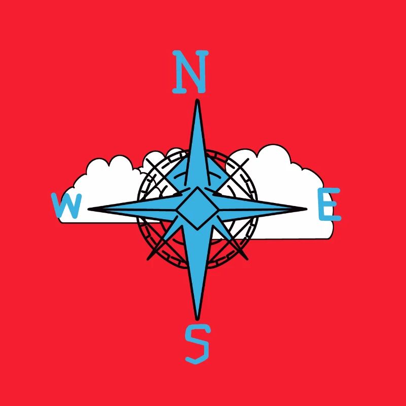 Wind Rose Maritime Compass Cloud