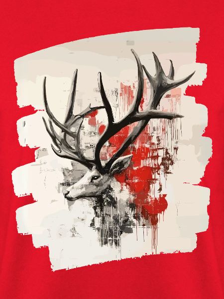 Hirsch mit Geweih