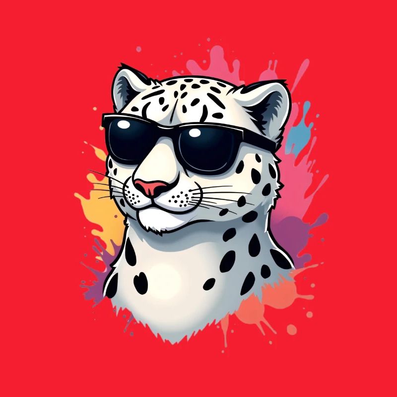 Lässiger Gepard mit Sonnenbrille