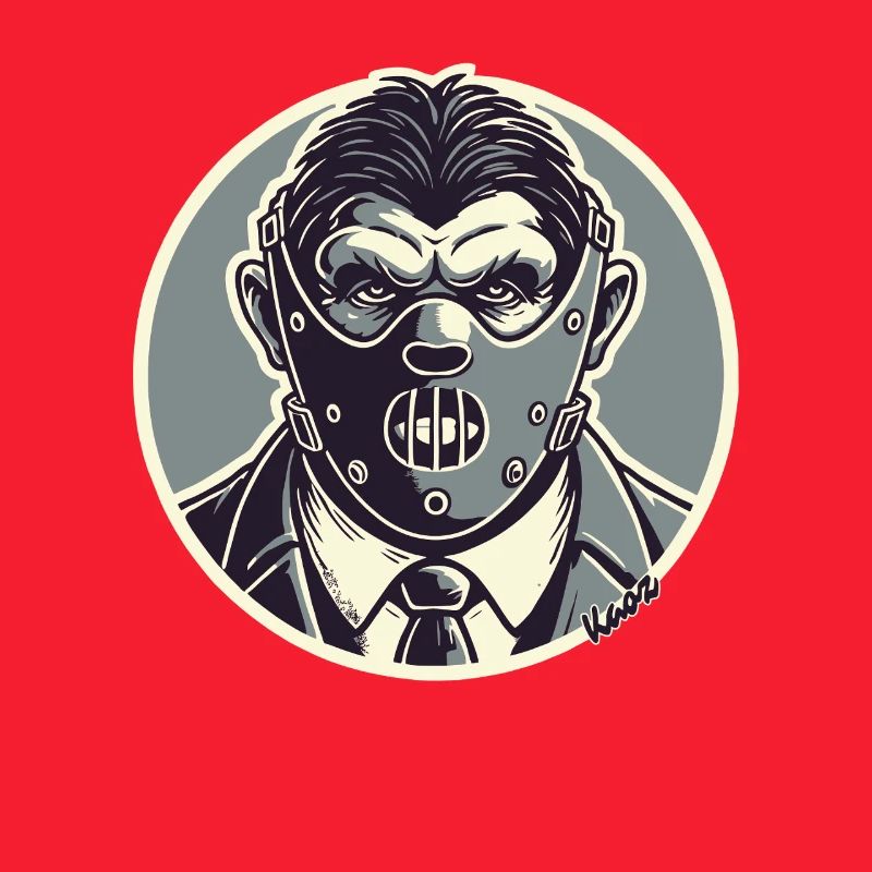 Horror-inspiriertes Gentleman-Maskendesign