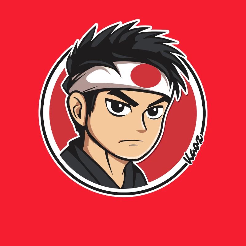 Anime Samurai Charakter Illustration