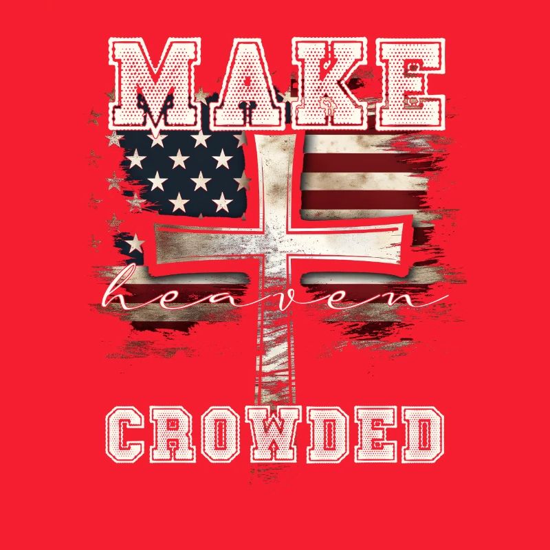 Make Heaven Bonded Cross Flag Design