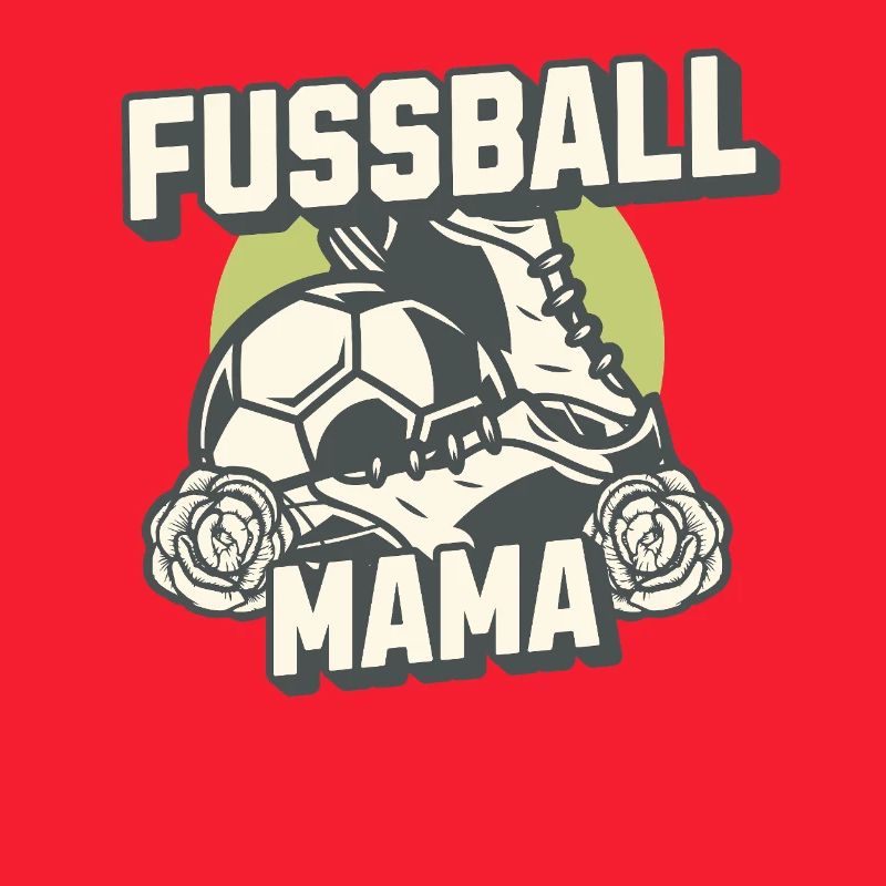 Fussball Mama Retro Look Design