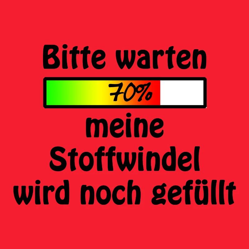 Stoffwindel wird noch gefüllt