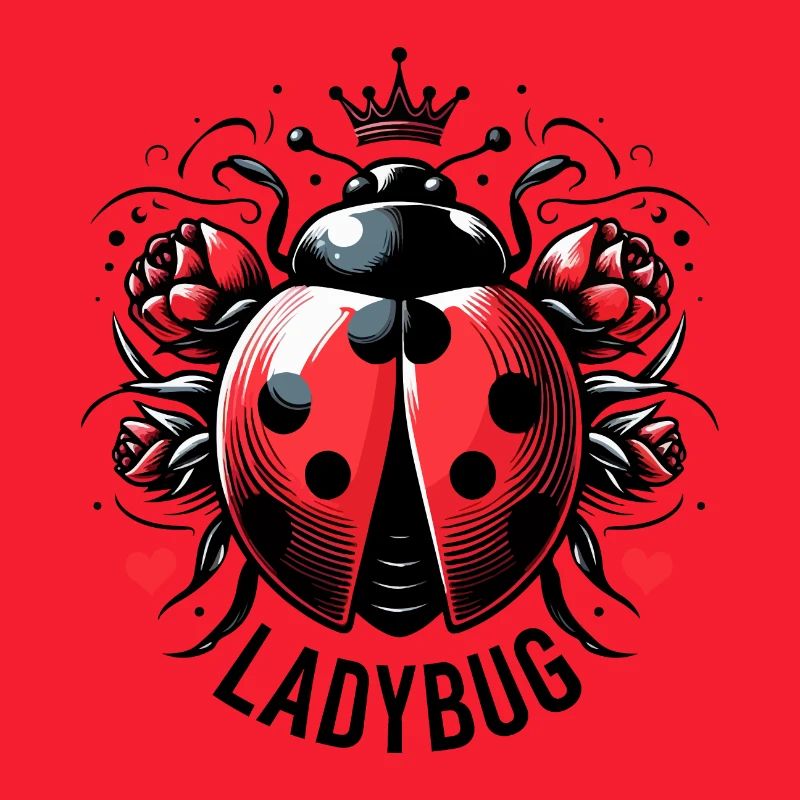 LADYBUG LADYBUG FLYING DOTS INSECT LUCK