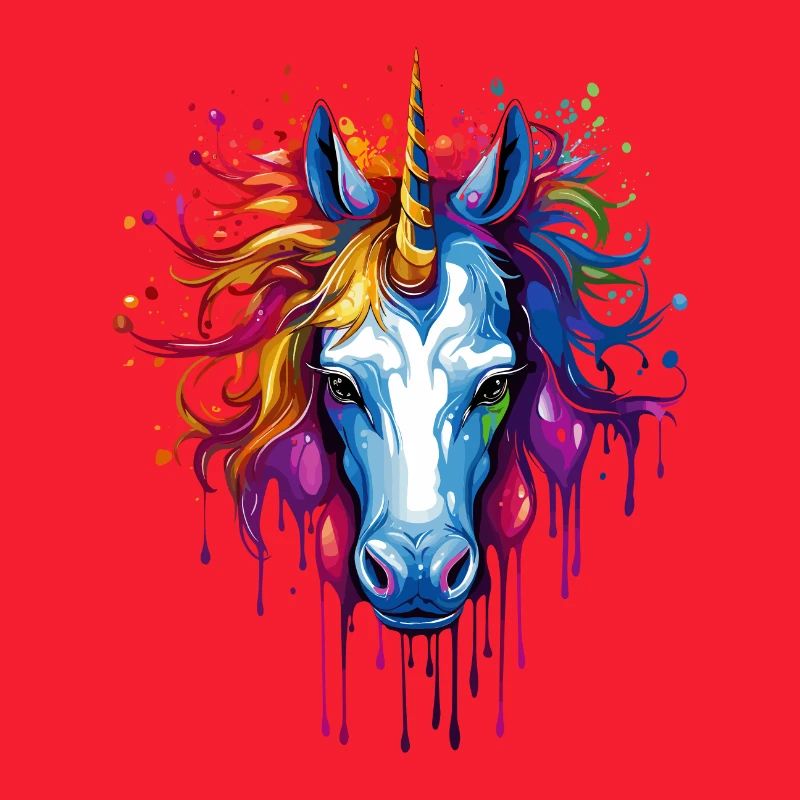 Einhorn Graffity Motiv