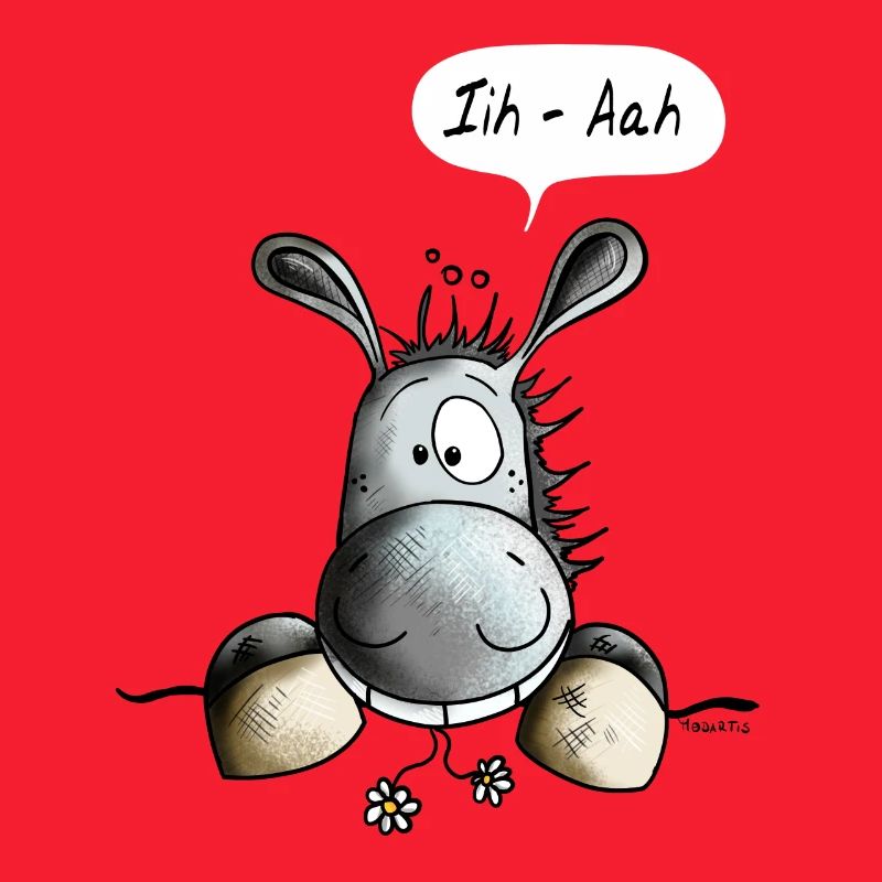 Abenteuerlustiger Esel