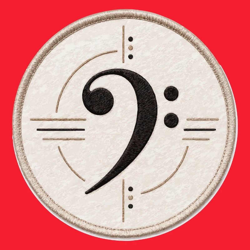 Clé de fa sur le patch