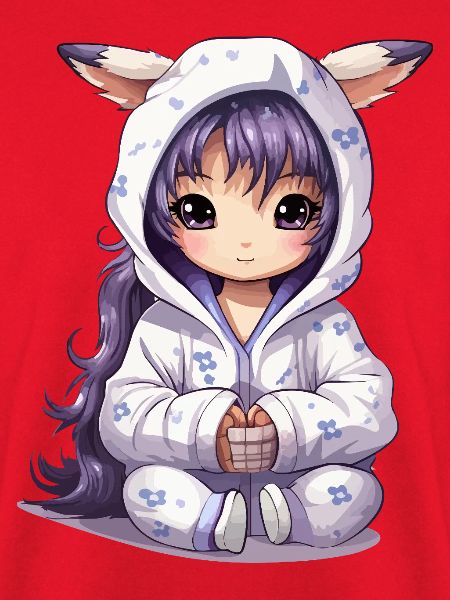 Chibi Häschen Hoodie Stil
