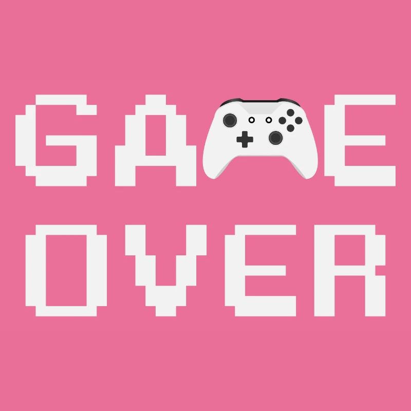 Game Over Controller Blanc